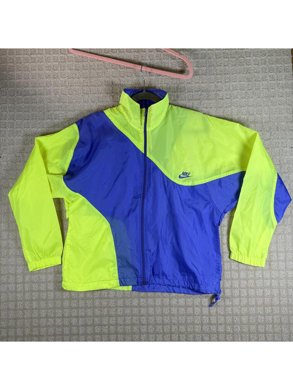 Vintage Nike Neon Colorblock Windbreaker Jacket Small